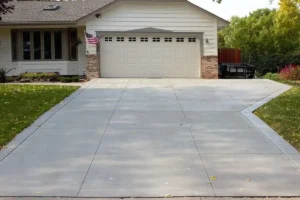 new installed concrete driveway in Greenville SC USA